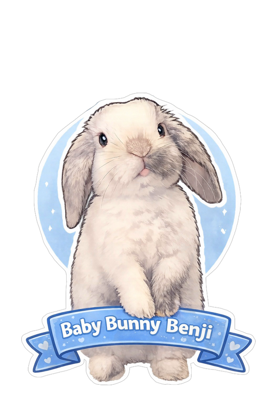 Baby Bunny Benji Sticker!